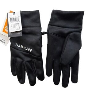 Timberland Touchscreen Gloves Black Mens Small NEW